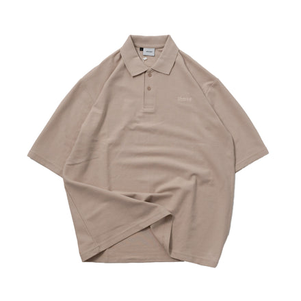 Buttoned Polo Shirt Beige