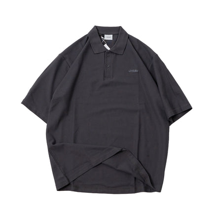 Buttoned Polo Shirt Dark Grey