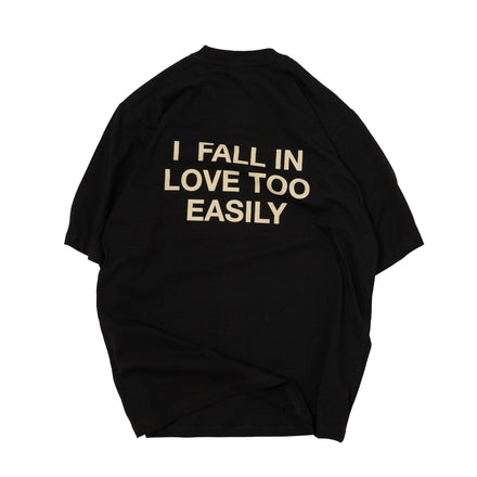 ‘FALL IN LOVE' Tee Black