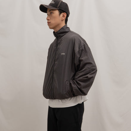 Funnel Nylon Track Jacket Grey