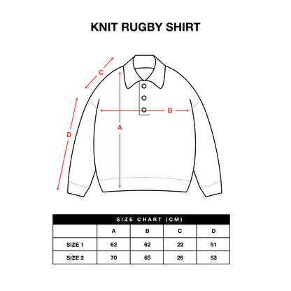 Knit Rugby Shirt Dark Grey
