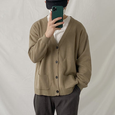 Loose Cardigan Brown