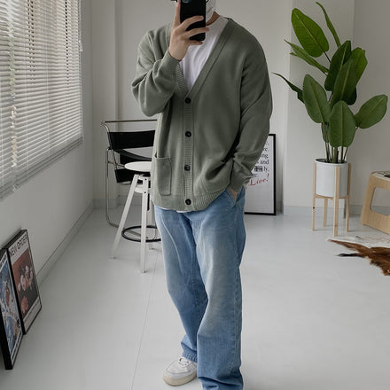 Loose Cardigan Smoke Grey