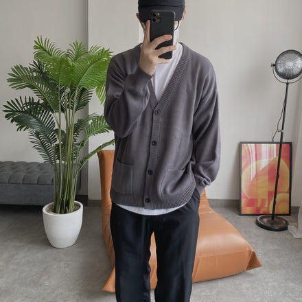 Loose Cardigan Dark Grey