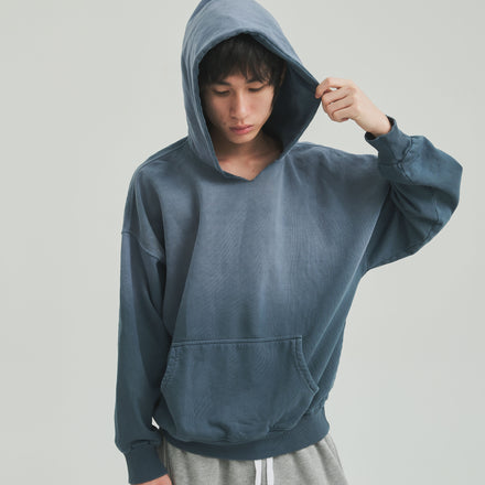 Beater Hoodie - Vintage Blue