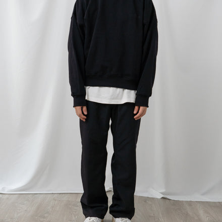 Cropped Boxy Crewneck Black