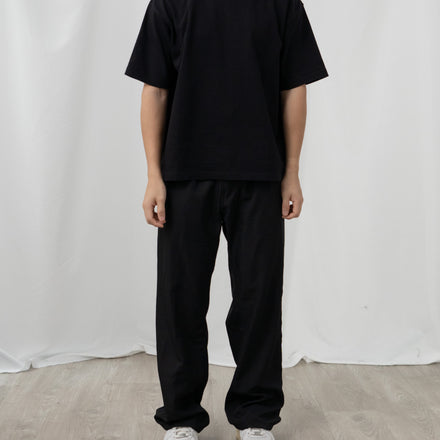 Cropped Heavyweight Tee Black
