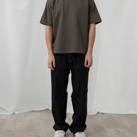 Cropped Heavyweight Tee Dark Grey