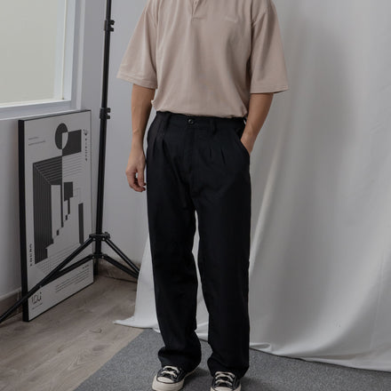Buttoned Polo Shirt Beige