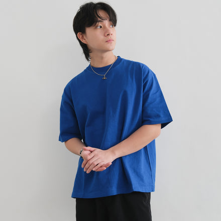 Cropped Heavyweight Tee Royal Blue