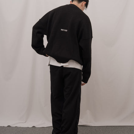 Micro Knit Sweater - Black