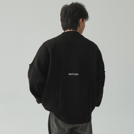 Micro Knit Sweater - Black