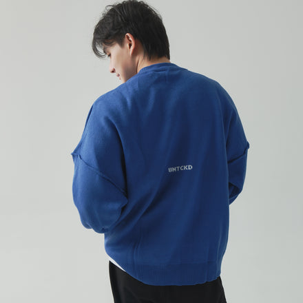 Micro Knit Sweater - Blue