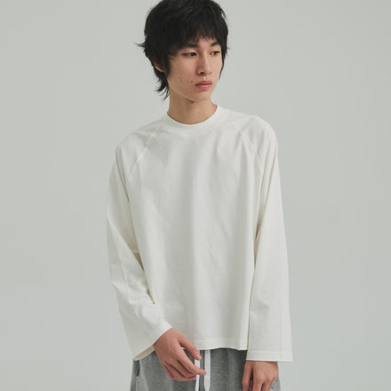 Raglan Long Sleeve Tee - Broken White